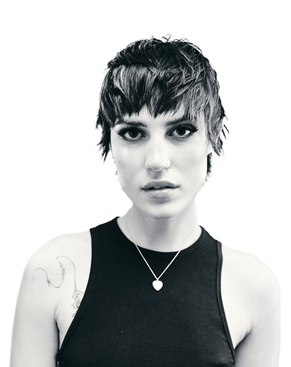 Luxury haircut styling right model