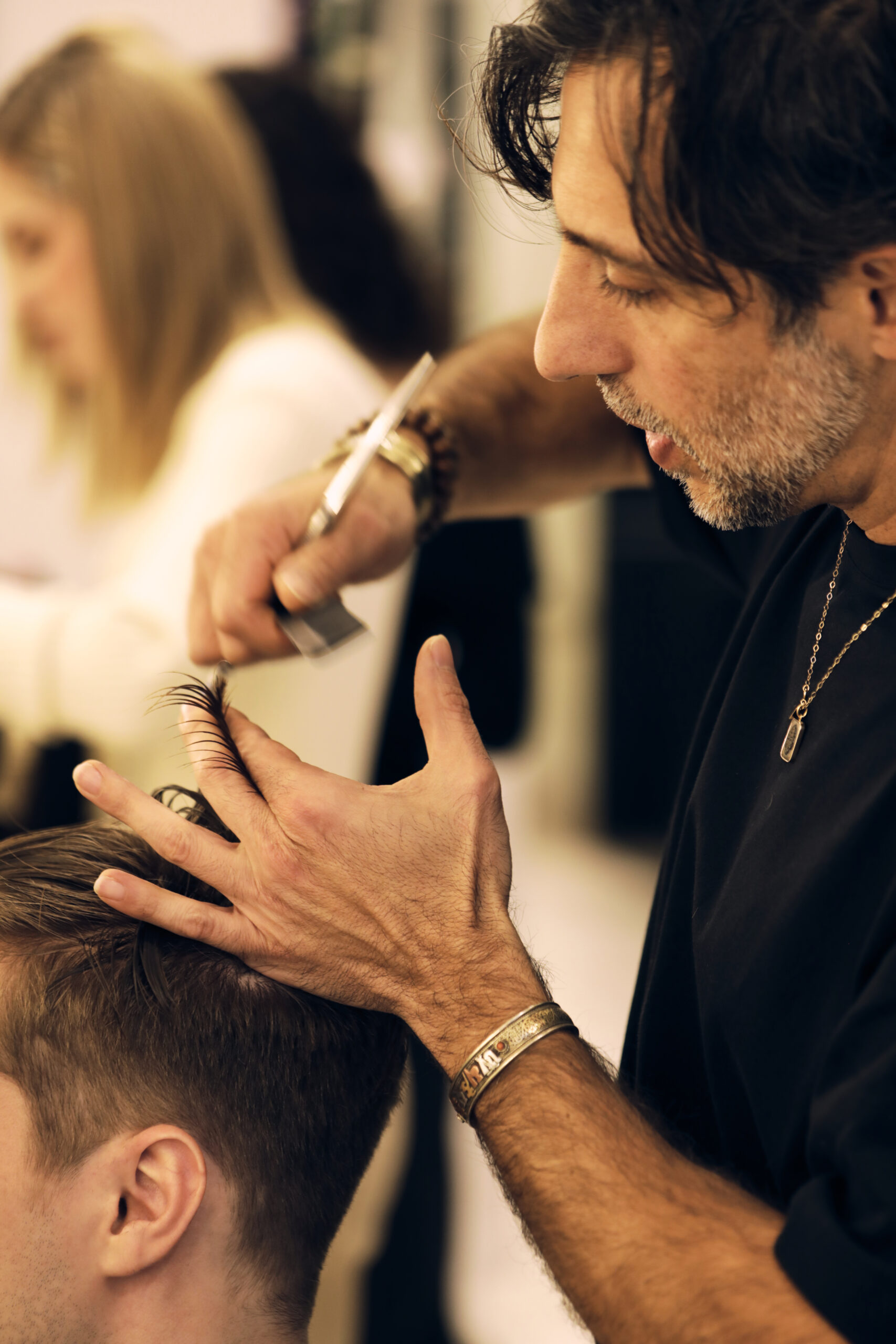 men haircut by Fabio