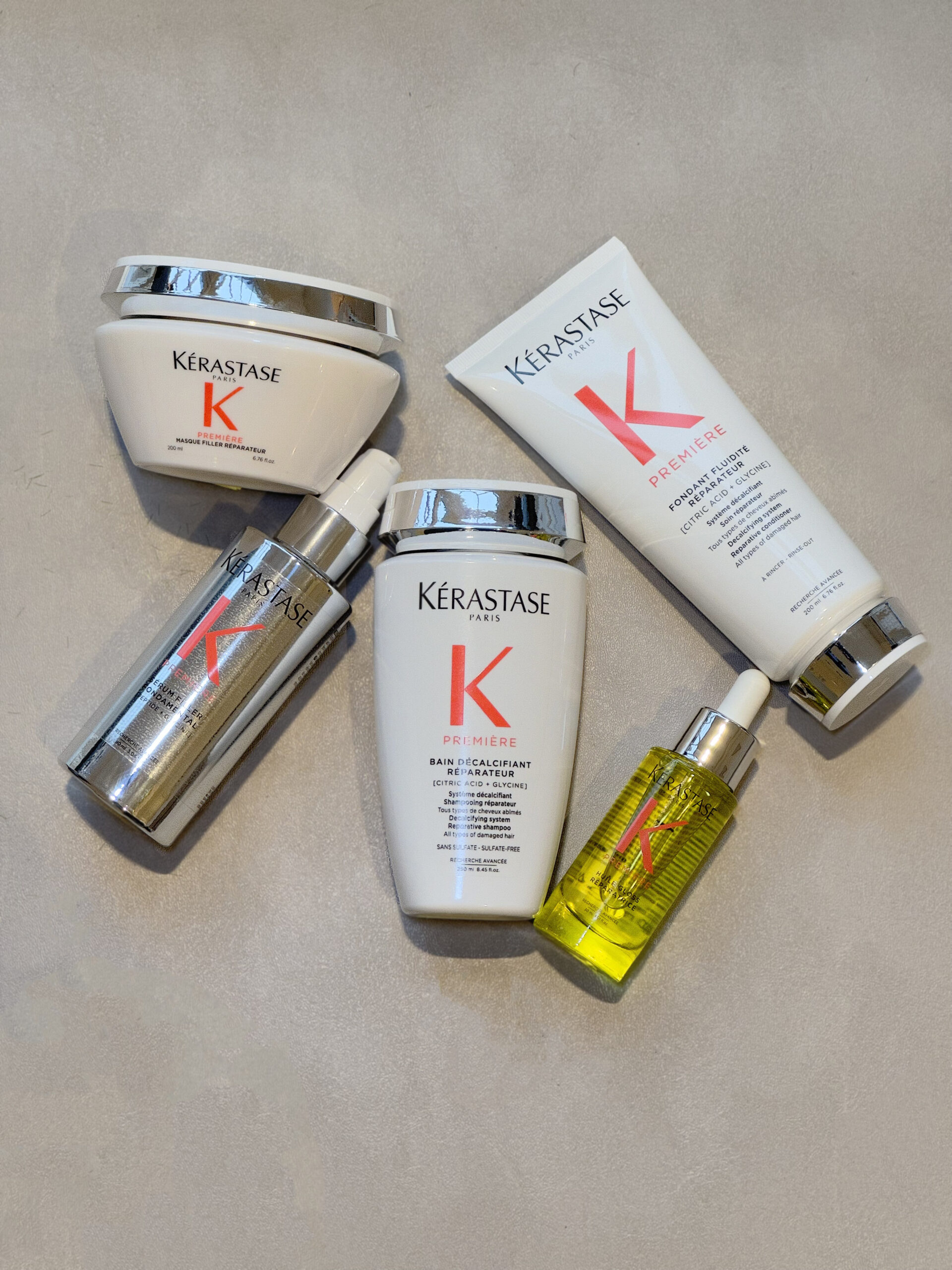 image showing the new products part of kerastase premiere line. 