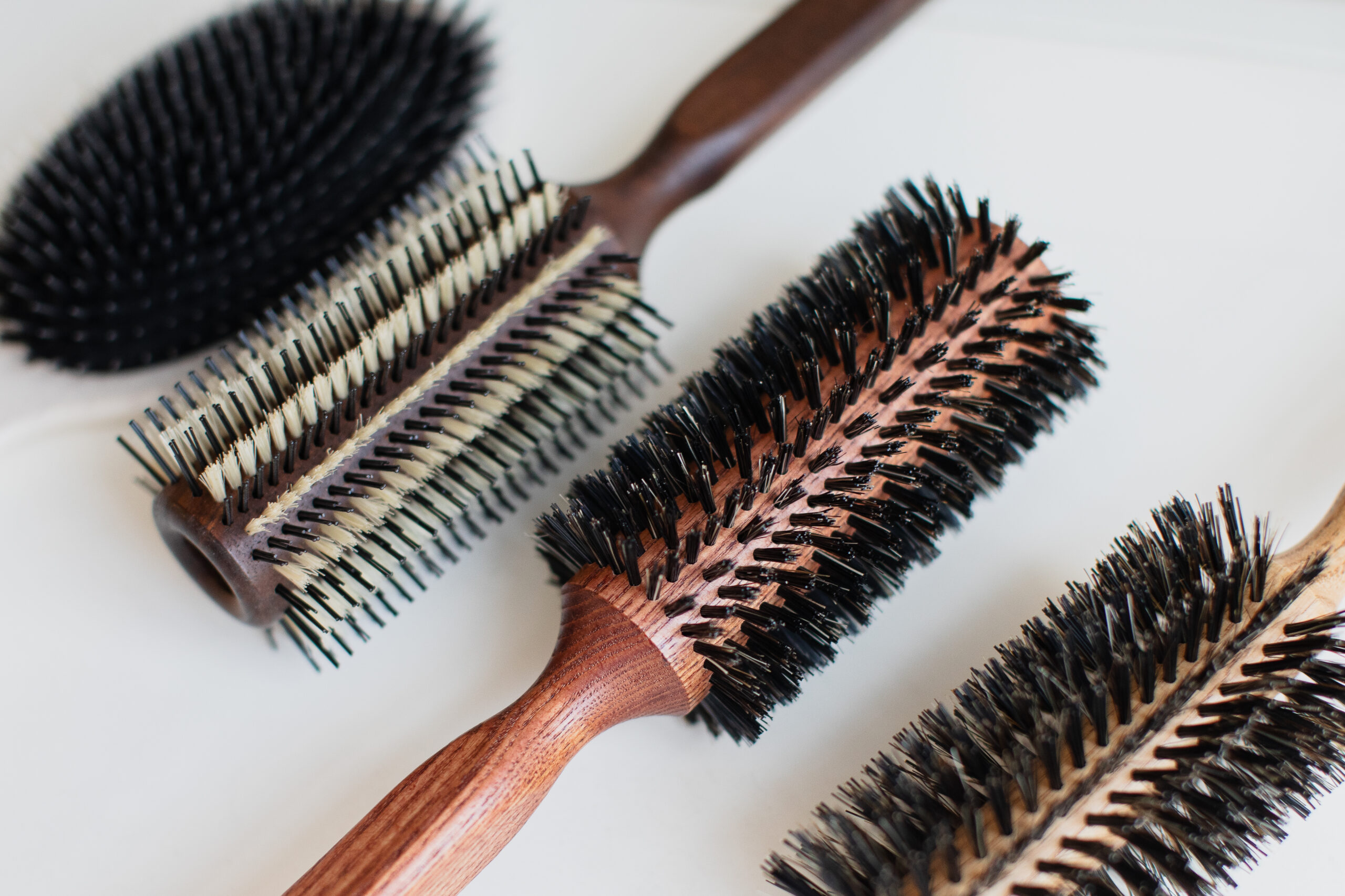 boar bristle hair brushes